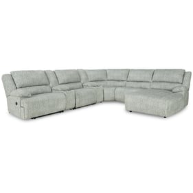 Ashley Furniture McClelland Gray 7pc Reclining Sectional With Chaise