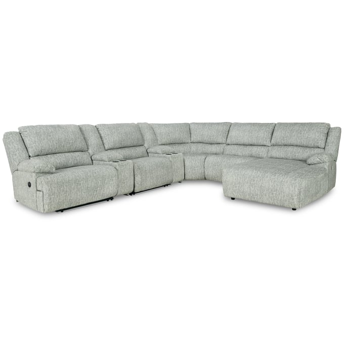 Ashley Furniture McClelland Gray 7pc Reclining Sectional With Chaise 29302S21