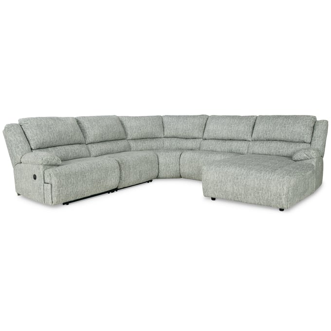 Ashley Furniture McClelland Gray RAF 5pc Reclining Sectional With Chaise 29302S7