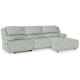 Ashley Furniture McClelland Gray 3pc RAF Reclining Sectional With Chaise