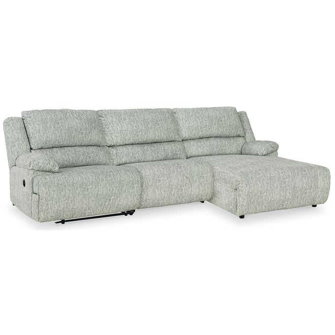 Ashley Furniture McClelland Gray 3pc RAF Reclining Sectional With Chaise 29302S2