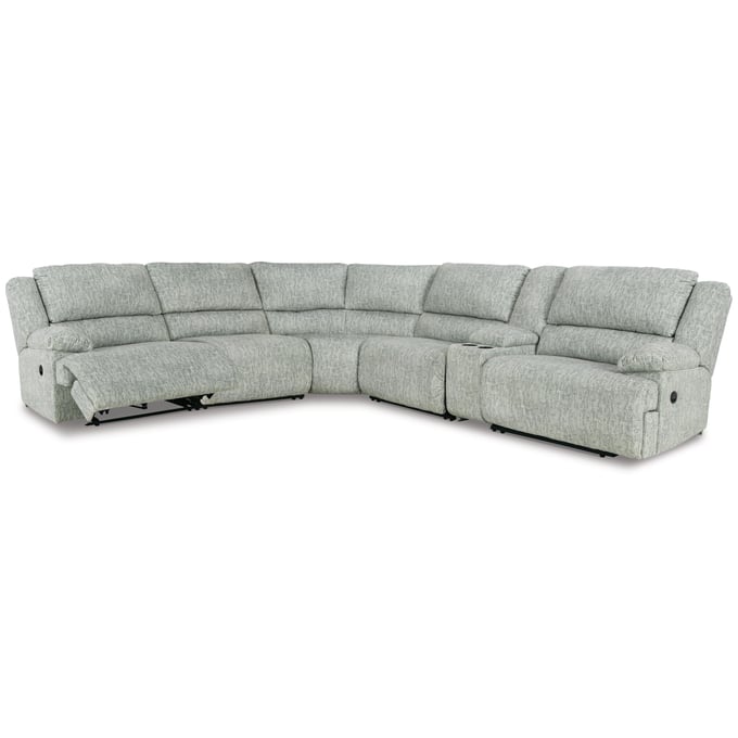 Ashley Furniture McClelland Gray 6pc Reclining Sectional 29302S4