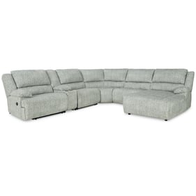 Ashley Furniture McClelland Gray RAF 6pc Reclining Sectional With Chaise