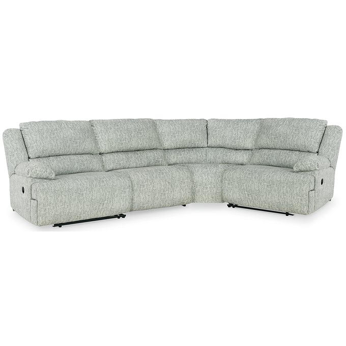 Ashley Furniture McClelland Gray 4pc Reclining Sectional 29302S19