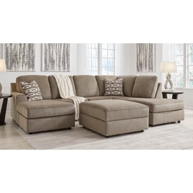 Ashley Furniture O'Phannon Briar 2pc LAF Sectional With Ottoman