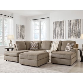 Ashley Furniture O'Phannon Briar 2pc RAF Sectional With Ottoman