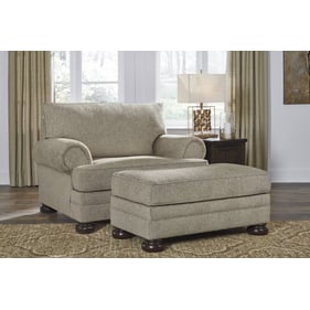 Ashley Furniture Kananwood Oatmeal Chair And Ottoman Set