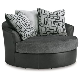 Ashley Furniture Brixley Pier Graphite Oversized Swivel Accent Chair