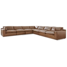 Ashley Furniture Emilia Caramel 7pc Sectional