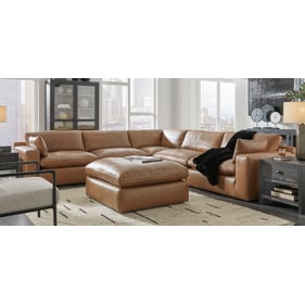 Ashley Furniture Emilia Caramel 5pc Sectional With Ottoman