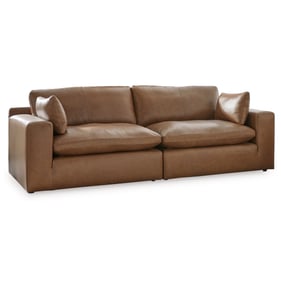 Ashley Furniture Emilia Caramel 2pc Sectional Loveseat