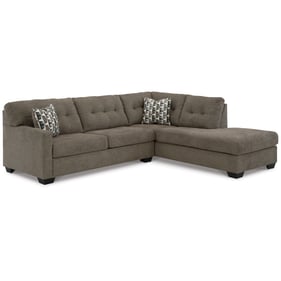 Ashley Furniture Mahoney Chocolate Fabric 2pc Sectional With Chaise