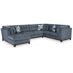 Ashley Furniture Maxon Place Navy 3pc Sectional With LAF Chaise