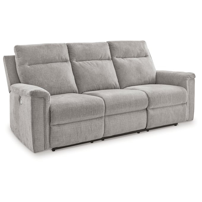 Ashley Furniture Barnsana Ash Reclining Power Sofa 3320187