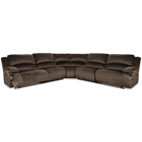 Ashley Furniture Clonmel Chocolate 5pc Reclining Sectional