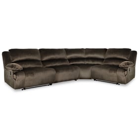 Ashley Furniture Clonmel Chocolate 4pc LAF Reclining Sectional