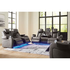 Ashley Furniture Fyne Dyme Shadow 3pc Power Living Room Set