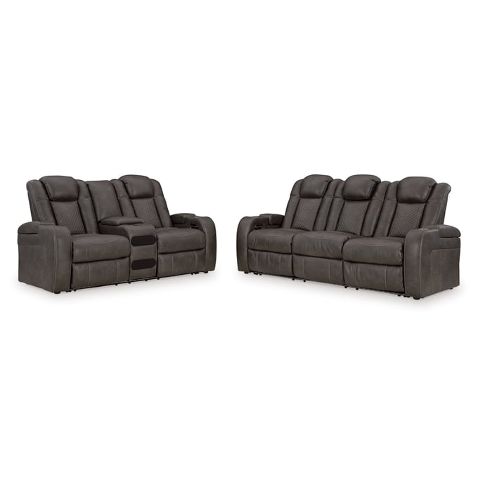 Ashley Furniture Fyne Dyme Shadow 2pc Power Living Room Set 36602-LR-S1