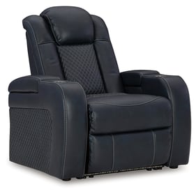 Ashley Furniture Fyne Dyme Sapphire Power Recliner With Adjustable Headrest