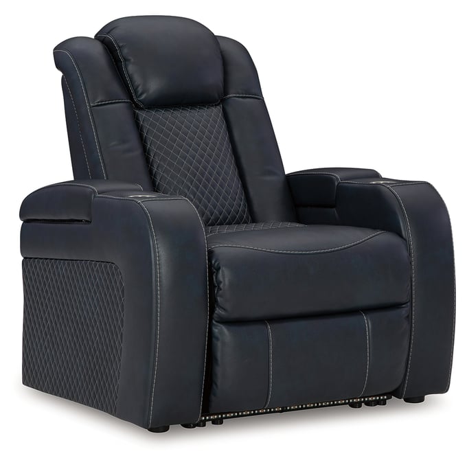 Ashley Furniture Fyne Dyme Sapphire Power Recliner With Adjustable Headrest 3660313