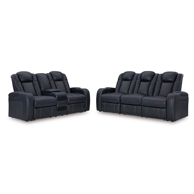 Ashley Furniture Fyne Dyme Sapphire 2pc Power Living Room Set 36603-LR-S1