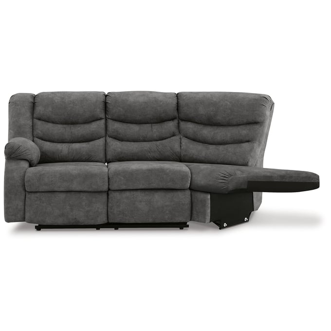 Ashley Furniture Partymate Slate LAF Reclining Loveseat 3690348