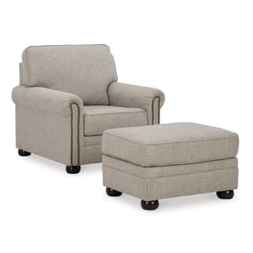 Ashley Furniture Gaelon Dune Chair And Ottoman Set