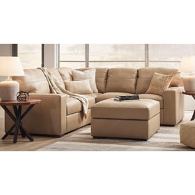 Ashley Furniture Bandon Toffee 2pc Sectional With Ottoman