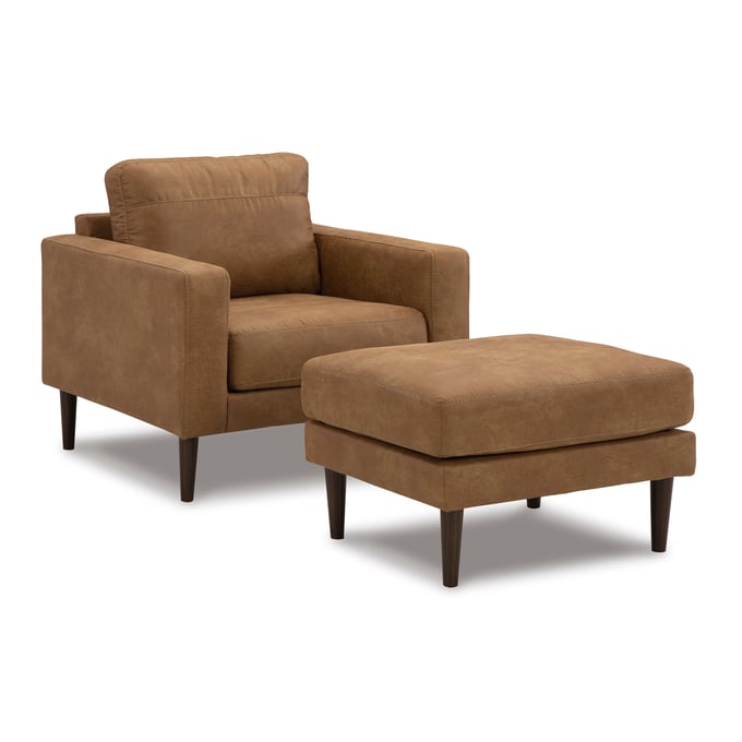 Ashley Furniture Telora Caramel Chair And Ottoman Set 41002-CHO-S1