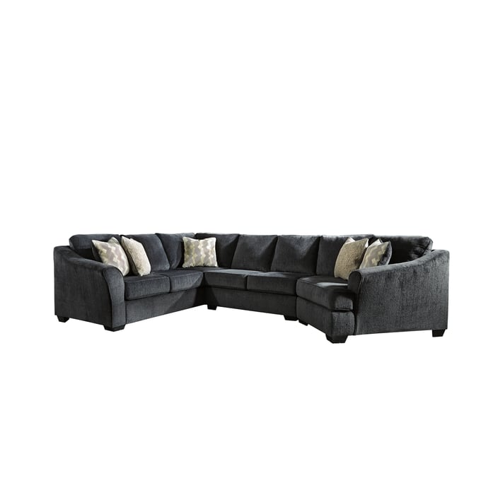 Ashley Furniture Eltmann Slate 3pc Sectional With RAF Cuddler 41303S1