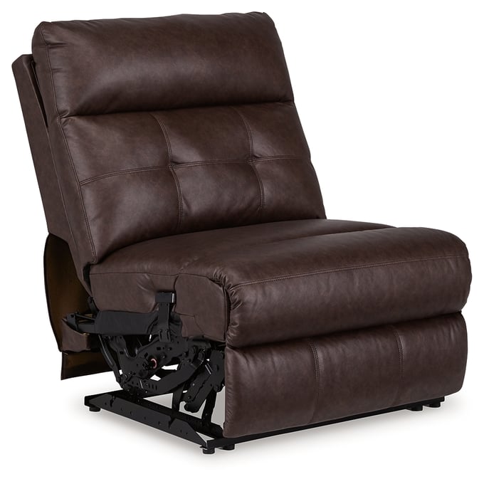 Ashley Furniture  Walnut Power Armless Recliner With Adjustable Headrest 4270231