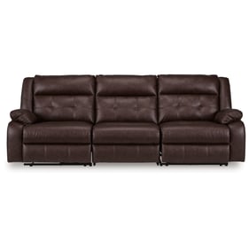 Ashley Furniture Walnut 3pc Power Reclining Sofa