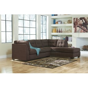 Ashley Furniture Maier Walnut 2pc Sectional With RAF Chaise