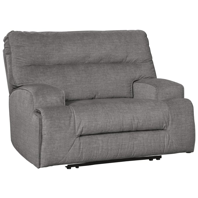 Ashley Furniture Coombs Charcoal Wide Seat Recliner 4530252