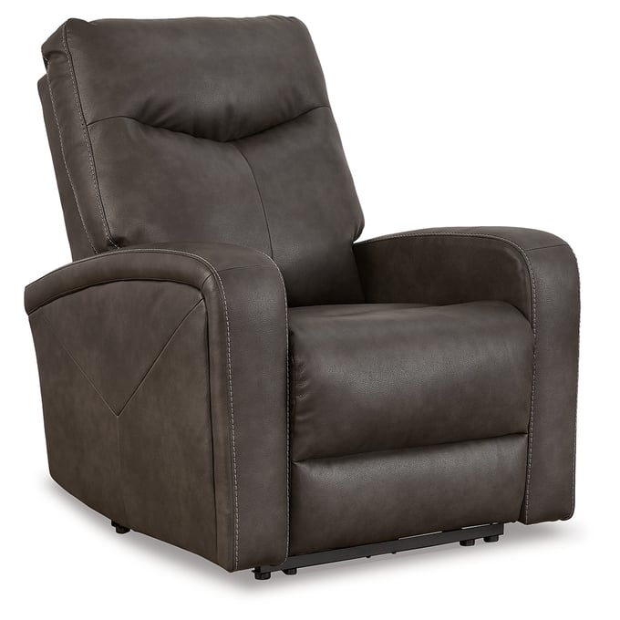 Ashley Furniture Ryversans Quarry Power Recliner With Adjustable Headrest 4610506