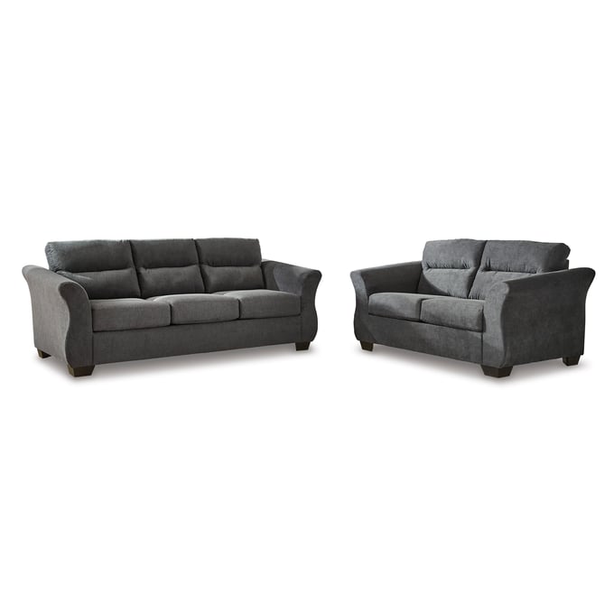 Ashley Furniture Miravel Gunmetal 2pc Living Room Set 46204-LR-S1