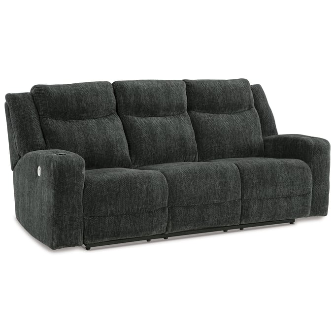 Ashley Furniture Martinglenn Ebony Reclining Power Sofa 4650499