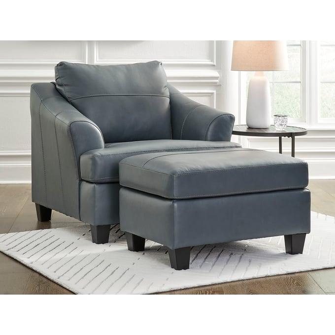 Ashley Furniture Genoa Steel Chair And Ottoman Set 4770-CHO-S1