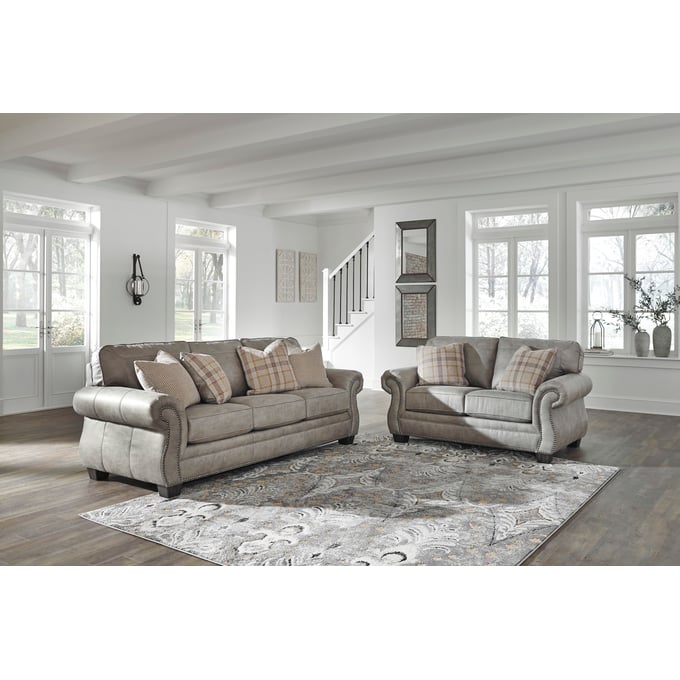 Ashley Furniture Olsberg Steel 2pc Living Room Set 48701-LR-S1