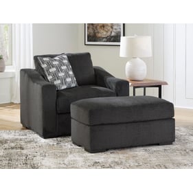 Ashley Furniture Wryenlynn Onyx Chair And Ottoman Set