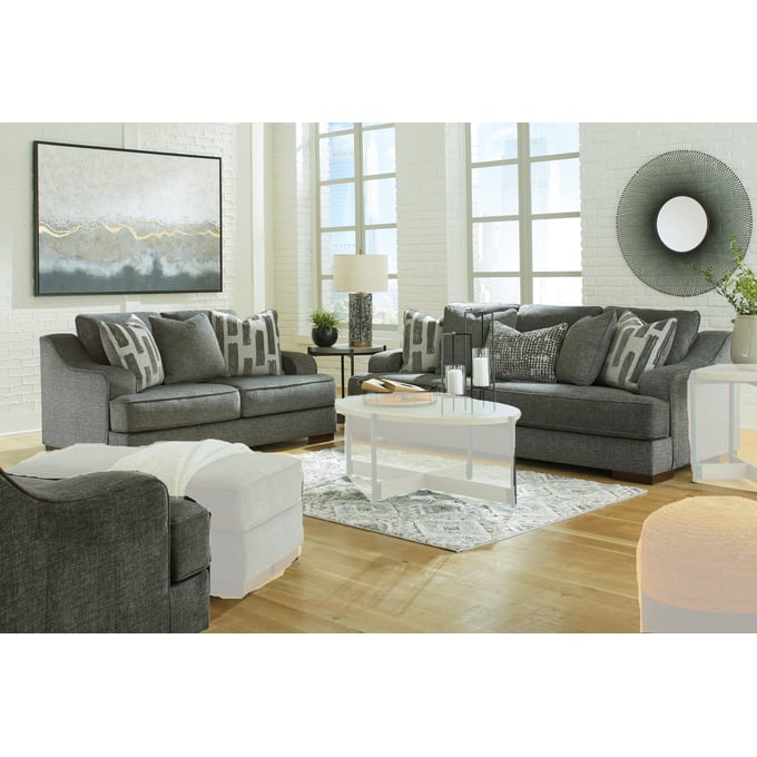 Ashley Furniture Lessinger Pewter 3pc Living Room Set 50010-LR-S2