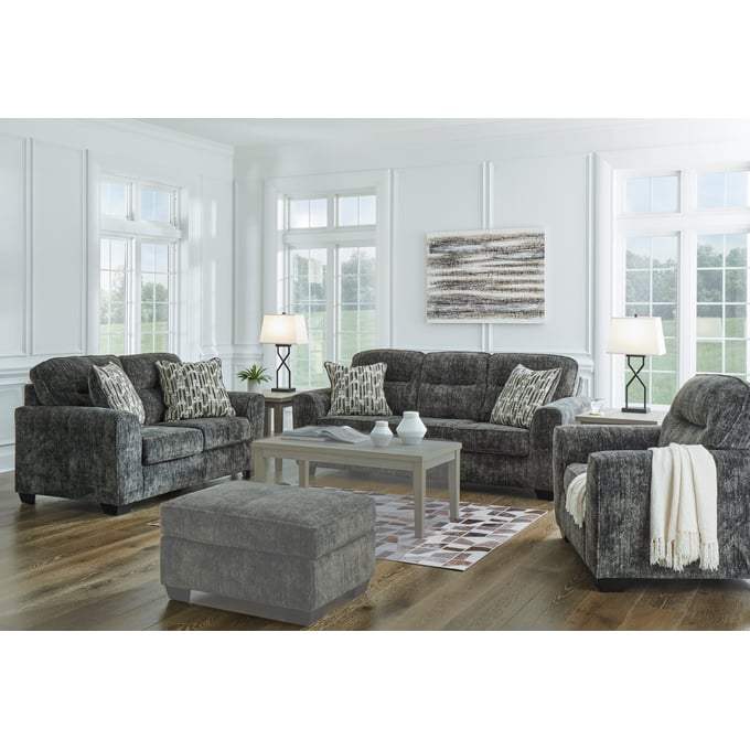 Ashley Furniture Lonoke Gunmetal 3pc Living Room Set 50504-LR-S2