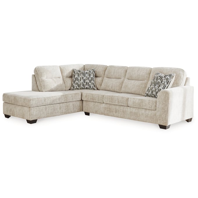 Ashley Furniture Lonoke Parchment 2pc Sectional With LAF Chaise 50505S1