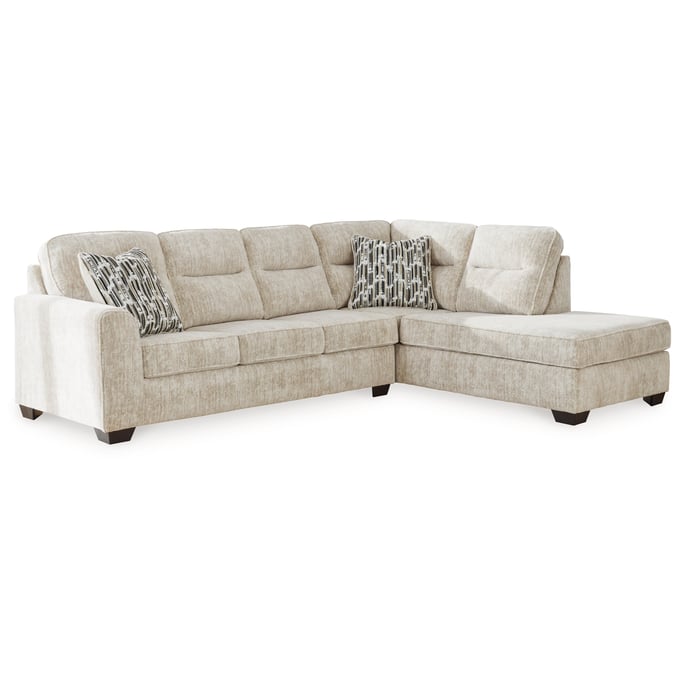 Ashley Furniture Lonoke Parchment 2pc Sectional With RAF Chaise 50505S2