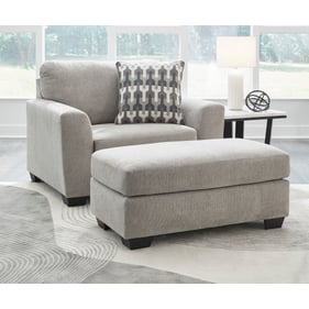 Ashley Furniture Avenal Park Flannel Chair And Ottoman Set