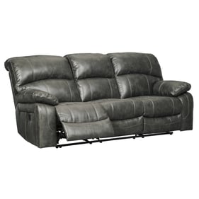 Ashley Furniture Dunwell Steel Adjustable Headrest Power Reclining Sofa