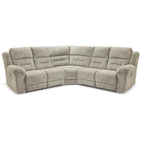 Ashley Furniture Family Den Pewter 3pc Power Reclining Sectional