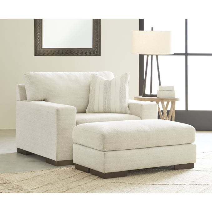 Ashley Furniture Maggie Birch Chair And Ottoman Set 52003-CHO