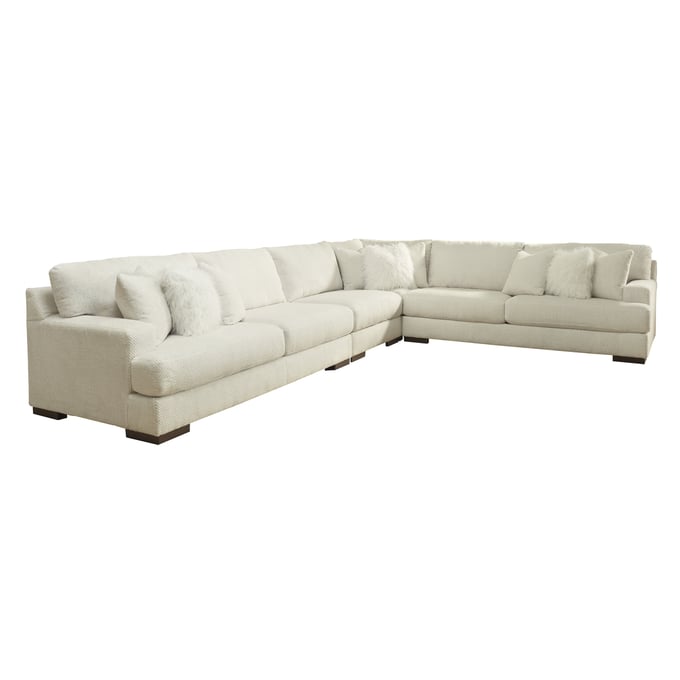 Ashley Furniture Zada Ivory 4pc Sectional 52204S6