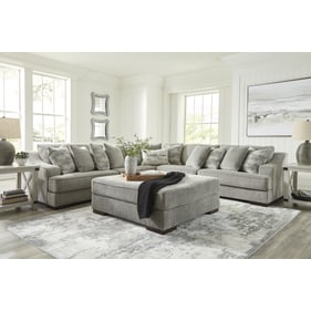 Ashley Furniture Bayless Smoke Sectional With Ottoman